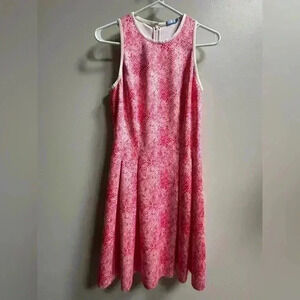 J. McLaughlin Sleeveless Catalina Cloth Dress Pink & White Snake Women’s XS